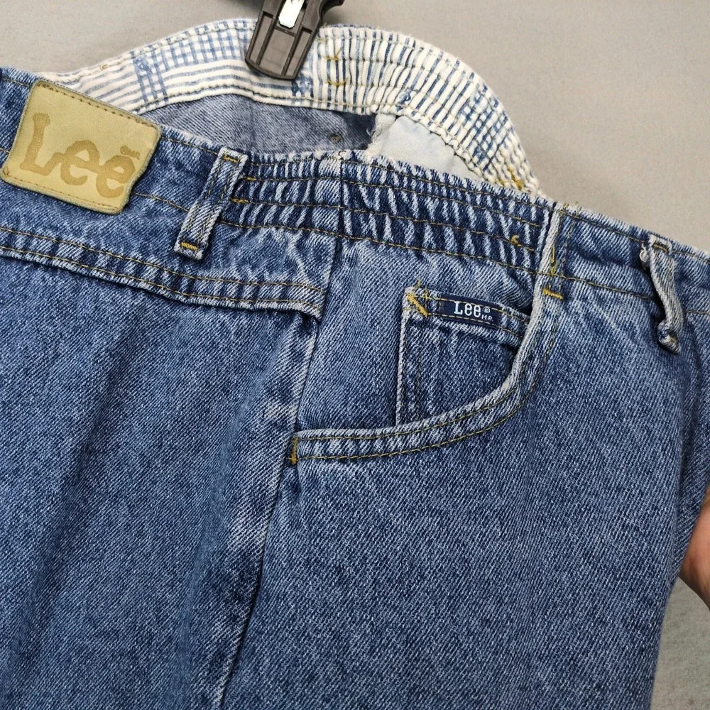 Vintage‎ 80s Lee Blue Mom Jeans Womens 10 30x31 High Rise c1987 USA Made Elastic